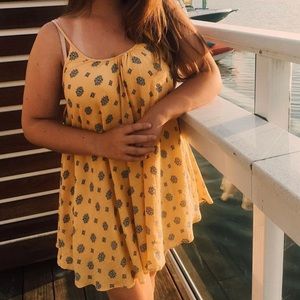 Urban Outfitters yellow sun dress